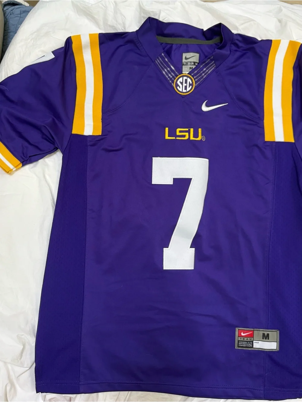 Nike Purple Team Jersey with Red and Black Patch